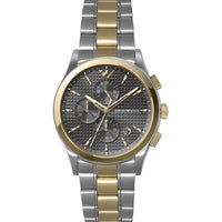 Emporio Armani Paolo Chronograph Grey Dial Two Tone Steel Strap Watch For Men - AR11527