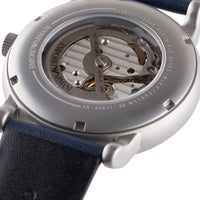 Emporio Armani Luigi Chronograph Blue Dial Black Leather Strap Watch For Men - AR60011