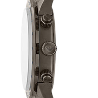 Emporio Armani Mario Chronograph Blue Dial Grey Steel Strap Watch For Men - AR80045