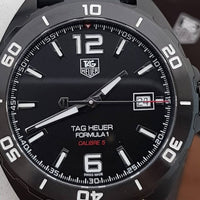 Tag Heuer Formula 1 Automatic Black Dial Black Rubber Strap Watch for Men - WAZ2115.FT8023