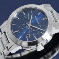Burberry Men's Watch Chronograph The City 42mm Blue BU9363