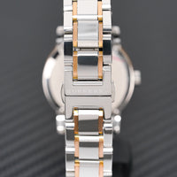 Burberry Ladies Watch Check Stamped Two Tone 34mm BU9105