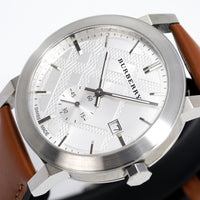 Burberry Men's Watch The City Silver Brown BU9904