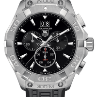 Tag Heuer Aquaracer Chronograph Black Dial Black Rubber Strap Watch for Men - CAY1110.FT6041