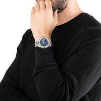 Tag Heuer Aquaracer Caliber 16 Automatic Chronograph Blue Dial Silver Steel Strap Watch for Men - CAY2112.BA0927