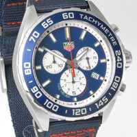Tag Heuer Formula 1 Redbull Edition Chronograph Blue Dial Blue NATO Strap Watch for Men - CAZ1018.FC8213