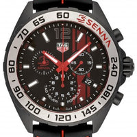 Tag Heuer Formula 1 Ayrton Senna Limited Edition Black Dial Two Tone Rubber Strap Watch for Men - CAZ1019.FT8027