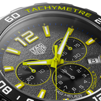 Tag Heuer Formula 1 Chronograph Grey Dial Silver Steel Strap Watch for Men - CAZ101AG.BA0842