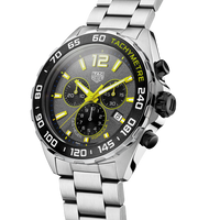 Tag Heuer Formula 1 Chronograph Grey Dial Silver Steel Strap Watch for Men - CAZ101AG.BA0842
