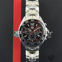 Tag Heuer Senna Chronograph Special Edition Black Dial Silver Steel Strap Watch for Men - CAZ1015.BA0883
