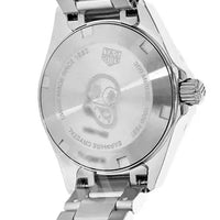 Tag Heuer Aquaracer Diamonds Mother of Pearl White Dial Silver Steel Strap Watch for Women - WBD1413.BA0741