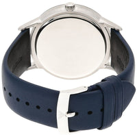 Emporio Armani Renato White DIal Blue Leather Strap Watch For Men - AR11119