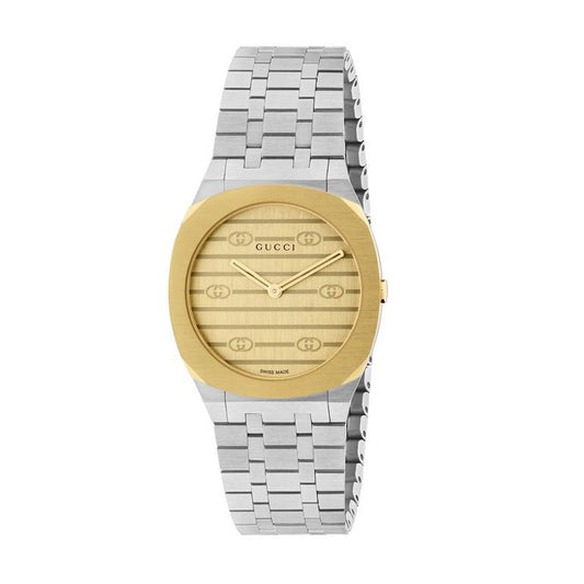 Luxury Gucci 25H Two-Tone Ladies' Watch