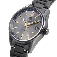 Tag Heuer Carrera Special Edition Black Dial Black Steel Strap Watch for Women - WAR1113.BA0602