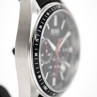 Hugo Boss Men's Watch Chronograph Black Driver Fabric Leather HB1513087
