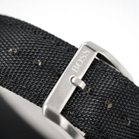 Hugo Boss Men's Watch Chronograph Black Driver Fabric Leather HB1513087