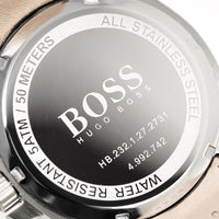 Hugo Boss Men's Watch Chronograph Black Driver Fabric Leather HB1513087