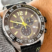 Tag Heuer Formula 1 Chronograph Grey Dial Black Nylon Strap Watch for Men - CAZ101AG.FC8304