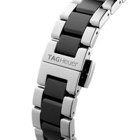 TAG Heuer Aquaracer WAY131G.BA0913 Ladies' Black Dial Diamond Bezel Diver Watch with Ceramic Bracelet