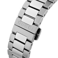 Gucci G-Timeless YA1264126 38mm Unisex Watch – Silver Dial with Bee Motif, Stainless Steel