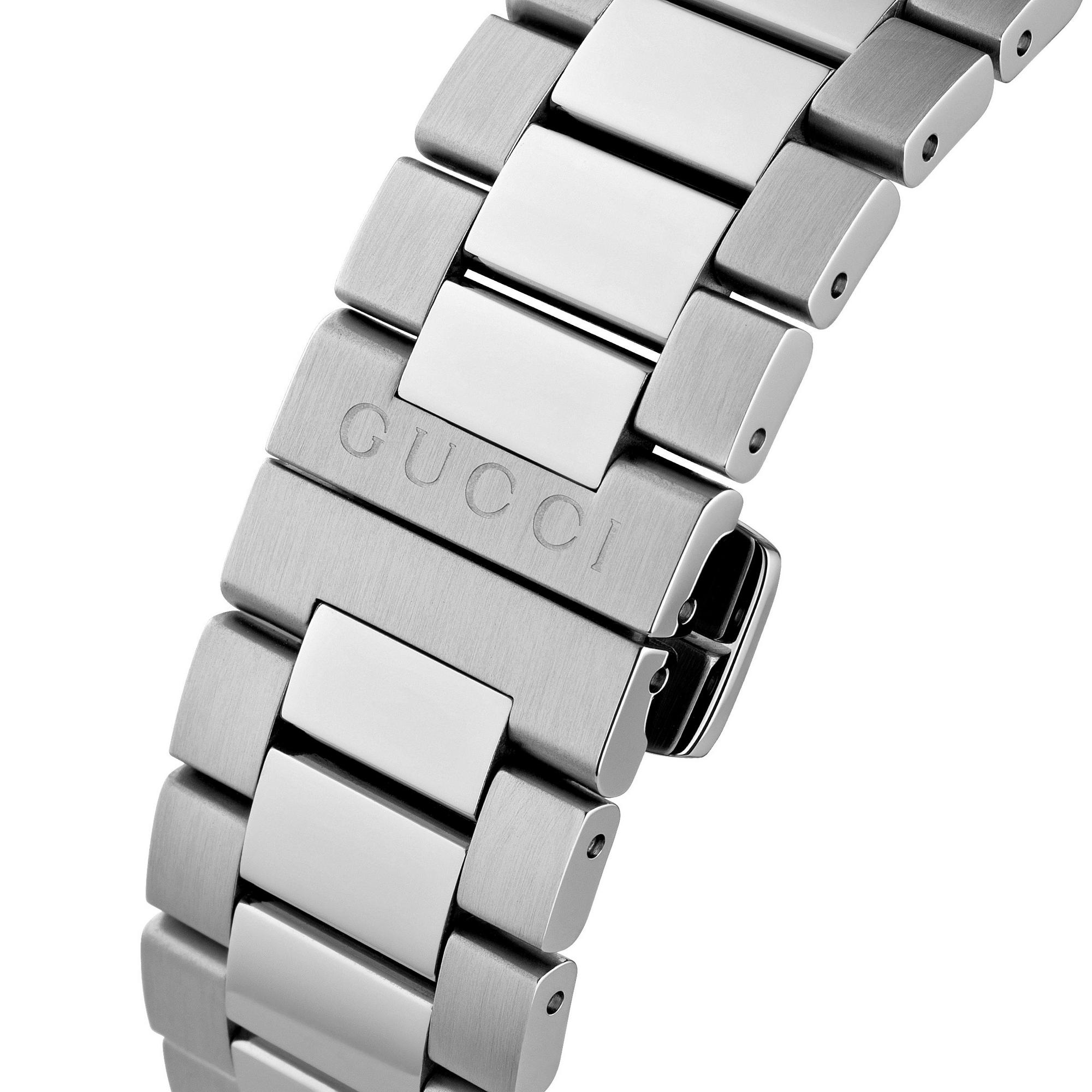 Gucci G-Timeless YA1264126 38mm Unisex Watch – Silver Dial with Bee Motif, Stainless Steel
