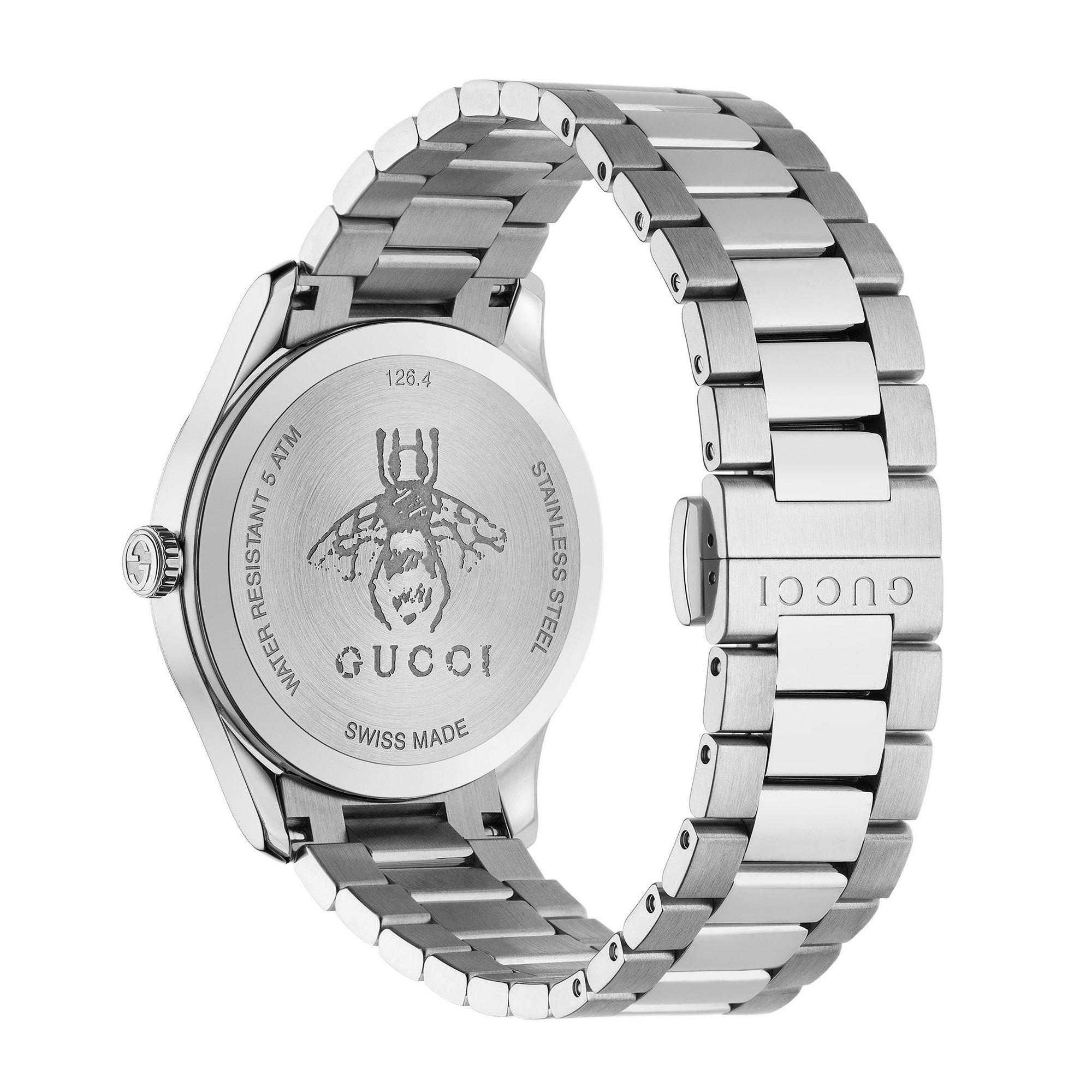 Gucci G-Timeless Classic Black Dial Stainless Steel Watch