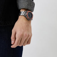Emporio Armani Sigma Quartz Grey Dial Grey Steel Strap Watch For Men - AR11178