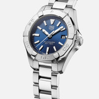 Tag Heuer Aquaracer Blue Dial Silver Steel Strap Watch for Women - WBD1412.BA0741