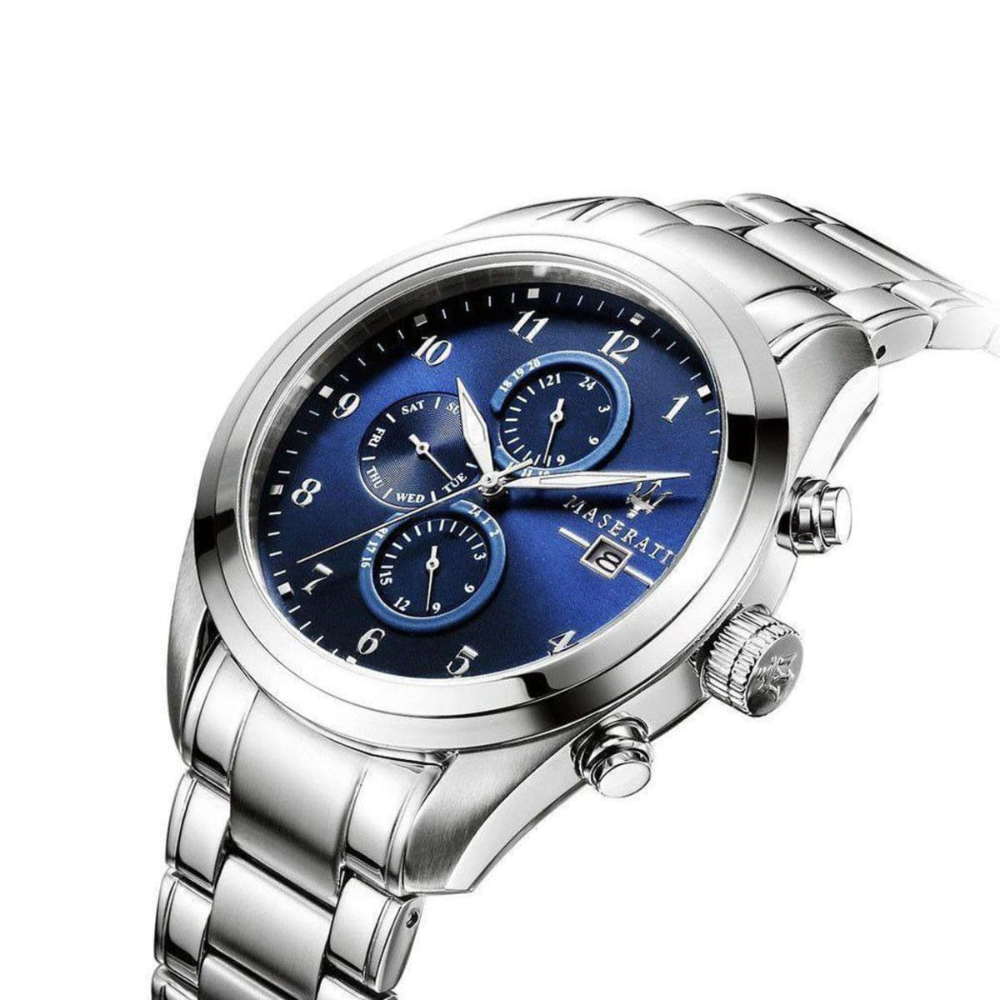 Maserati R8853112505 Traguardo Chronograph Blue Dial Men's Watch