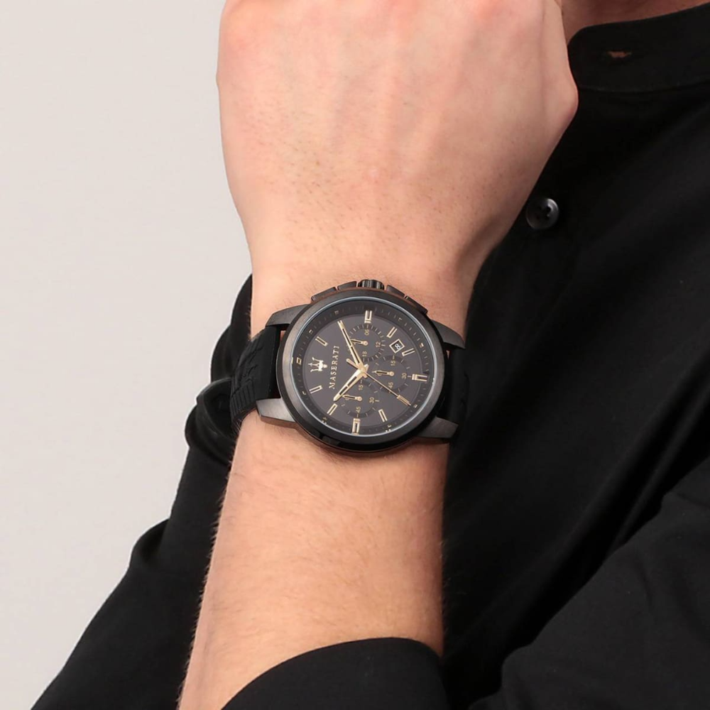 Maserati R8871621011 Chronograph Black Dial Men's Watch