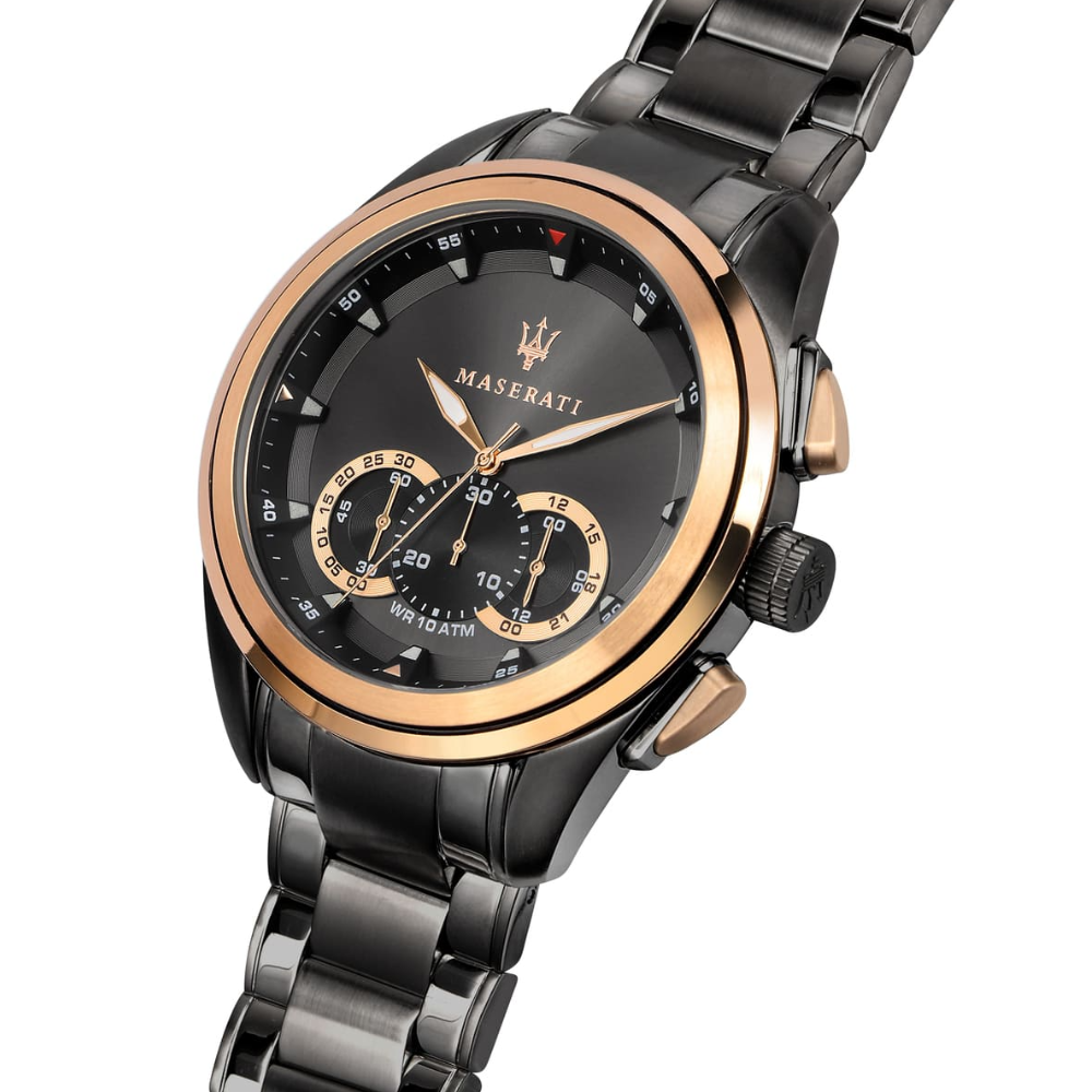 Maserati R8873612016 Traguardo Chronograph Black Dial Men's Watch