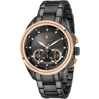 Maserati R8873612016 Traguardo Chronograph Black Dial Men's Watch