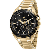 Maserati R8873612041 Traguardo Chronograph Black Dial Men's Watch