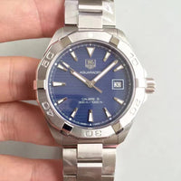 Tag Heuer Aquaracer Automatic Blue Dial Silver Steel Strap Watch for Men - WAY2112.BA0928