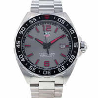 Tag Heuer Formula 1 Quartz Anthracite Dial Silver Steel Strap Watch for Men - WAZ1018.BA0842