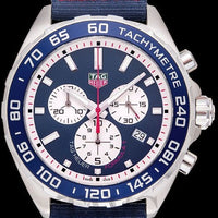 Tag Heuer Formula 1 Redbull Edition Chronograph Blue Dial Blue NATO Strap Watch for Men - CAZ1018.FC8213