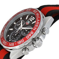 Tag Heuer Formula 1 McLaren Limited Edition Chronograph Black Dial Two Tone NATO Strap Watch for Men - CAZ1112.FC8188