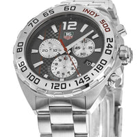 Tag Heuer Formula 1 Chronograph Grey Dial Silver Steel Strap Watch for Men - CAZ1114.BA0877