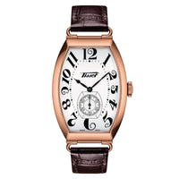 Tissot Ladies Watch Heritage Porto Hand Wind White Brown T1285053601200