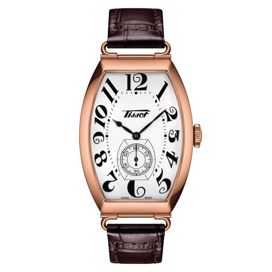 Tissot Ladies Watch Heritage Porto Hand Wind White Brown T1285053601200
