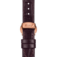 Tissot Ladies Watch Heritage Porto Hand Wind White Brown T1285053601200