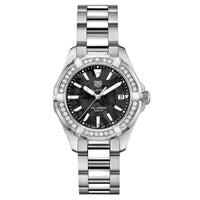 TAG Heuer Aquaracer WAY131P.BA0748 Ladies' Black Mother-of-Pearl Dial Diamond Bezel Diver Watch