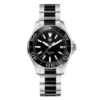 TAG Heuer Aquaracer Stainless Steel And Black Ceramic Ladies Watch