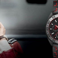 Tag Heuer Formula 1 Senna Special Edition Black Dial Two Tone Rubber Strap Watch for Men - WAZ1014.FT8027