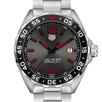 Tag Heuer Formula 1 Quartz Anthracite Dial Silver Steel Strap Watch for Men - WAZ1018.BA0842