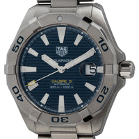 Tag Heuer Aquaracer Automatic Blue Dial Silver Steel Strap Watch for Men - WBD2112.BA0928