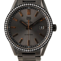 Tag Heuer Carrera Quartz Diamonds Black Dial Black Steel Strap Watch for Women - WAR1115.BA0602