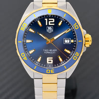 Tag Heuer Formula 1 Analog Blue Dial Two Tone Steel Strap Watch for Men - WAZ1120.BB0879