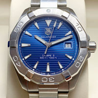 Tag Heuer Aquaracer Automatic Blue Dial Silver Steel Strap Watch for Men - WAY2112.BA0928