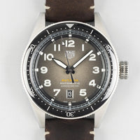 Tag Heuer Autavia Automatic Grey Dial Brown Leather Strap Watch for Men - WBE5114.FC8266